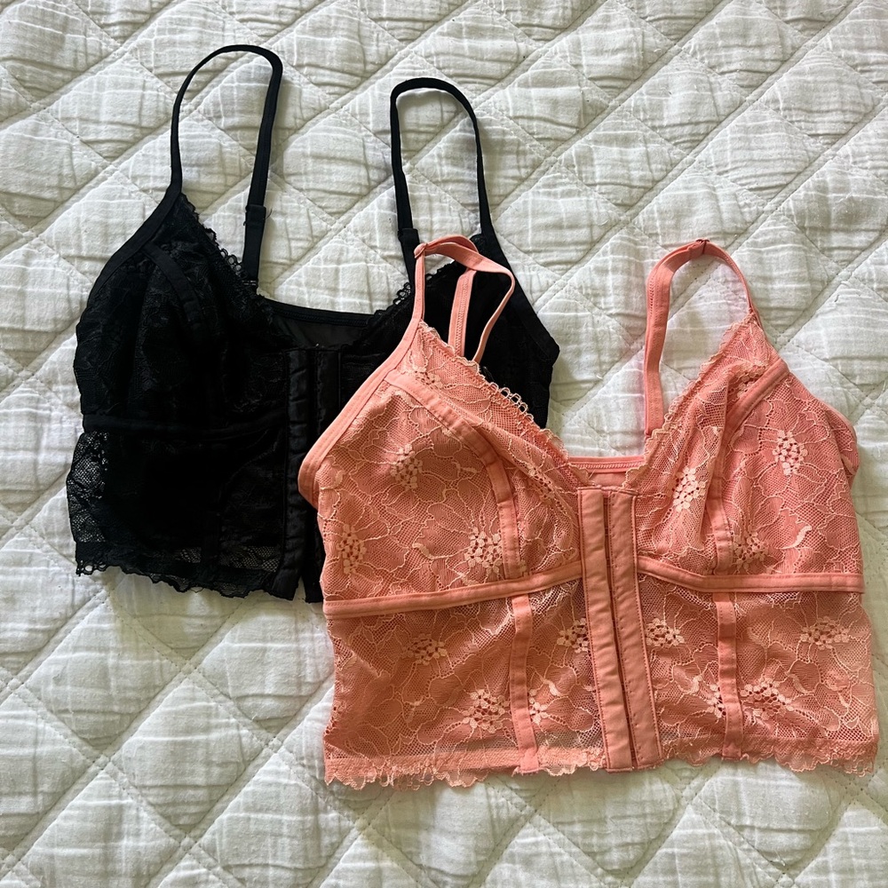 Pink corset top small